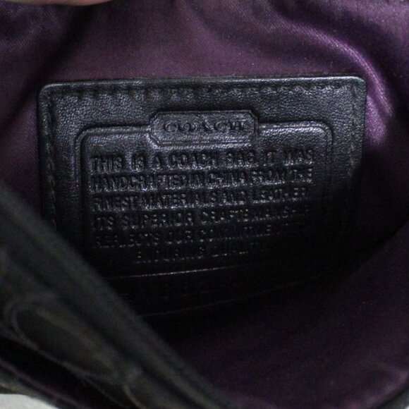 COACH SIGNATURE Shoulder Bag Crossbody Swingpack Black - Picture 4 of 6